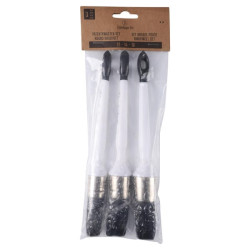 Universalus apvalių šepetėlių rinkinys, II žvaigždės formos, 12-14-16, 3 vnt. CP2390005