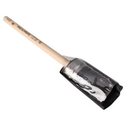 Klasikinis ovalus V formos žvaigždės formos teptukas, juodos kiaulės kailio formos, 40 mm CP2312240