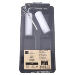 Dažų rinkinio padėklas + volelis, IV žvaigždės formos, putplasčio SF, apvalūs, 11 cm, 4 vnt. CP2391104