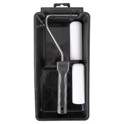 Dažų rinkinio padėklas + volelis, IV žvaigždės formos, putplasčio SF, apvalūs, 11 cm, 4 vnt. CP2391104