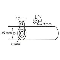 Dažymo volelis IV star, putplasčio SF tiesus 5 cm (10 vnt.) CP2331090