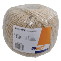 Sizalio virvė, apie 2,5 mm x 60 m, 200001GP