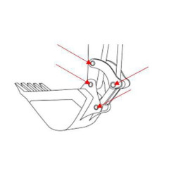 Kaiščių ir įvorių komplektas PBKOMC26MR3