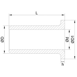 Gręžimo įvorė su galvute 4x7x12 172A040712