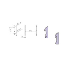 Keičiamieji laikikliai LBAATL31025S