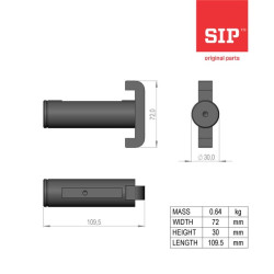 Varžtais privirintas 155302102C