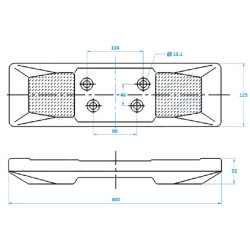 Grandinė ant pado 400 mm UP3742112