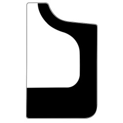 Durų stiklas, apatinis D30127