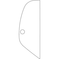 Šoninis langas prie durų D12510