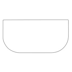 Priekinio stiklo apačia, laminuota D100324