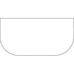 Priekinio stiklo apačia, laminuota D100324