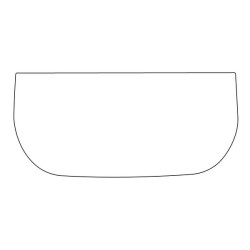 Priekinio stiklo apatinis apvalus kampas D20035