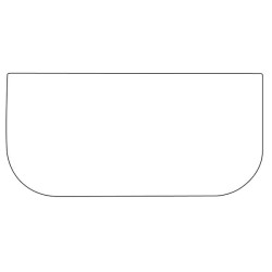 Priekinis apatinis stiklas D20070