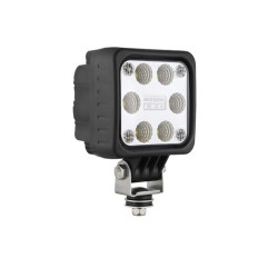 LED darbo žibintas, 22 W, 1500 lm, kvadratinis, 12/24 V, skaidrus, tvirtinamas varžtais, 100 x 146 mm, 6 LED, Wesem 1400147400