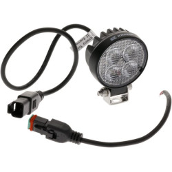 Darbo žibintas LED, 12W, 1200lm, apvalus, 12/24V, baltas, 65,7x85,8x35mm „Deutsch“ kištukas, prožektorius, 8 LED LA10606