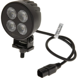 Darbo žibintas LED, 24W, 2556lm, apvalus, 12/24V, baltas, 83,9x99,5x59mm „Deutsch“ kištukas, prožektorius, 4 LED LA10831