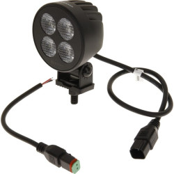 Darbo žibintas LED, 24W, 2556lm, apvalus, 12/24V, baltas, 83,9x99,5x59mm „Deutsch“ kištukas, prožektorius, 4 LED LA10831