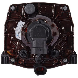 Halogeninis priekinis žibintas, 55W, apvalus, 12V, skaidrus, 181,7x108,3mm, Hella 1AL009998001