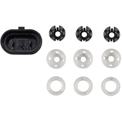 Halogeninis priekinis žibintas, 55W, apvalus, 12V, skaidrus, 181,7x108,3mm, Hella 1AL009998001