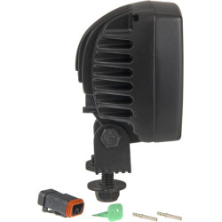 Darbo žibintas LED, 17 W, 1100 lm, kvadratinis, 12/24 V, skaidrus, tvirtinamas varžtais, 122 x 76 x 100 mm, „Deutsch“ 2 kontaktų