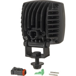 Darbo žibintas LED, 17 W, 1100 lm, kvadratinis, 12/24 V, skaidrus, tvirtinamas varžtais, 122 x 76 x 100 mm, „Deutsch“ 2 kontaktų