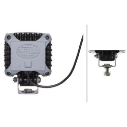 Darbo žibintas LED, 43W, 3000lm, kvadratinis, 12/24V, skaidrus, tvirtinamas varžtais, 114,5x109,9x144,8mm, 16 LED, Hella 1GA9961