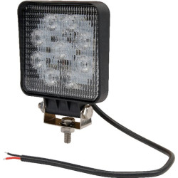 LED darbo žibintas, 27 W, 1800 lm, kvadratinis, 10–30 V, 135 x 27,5 x 109 mm, prožektorius, Kramp LA10051