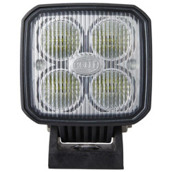 Darbo žibintas LED, 1000lm, kvadratinis, 12/24V, baltas, 122x53x95mm, spaustukas, prožektorius, 4 LED, Hella 1GA996284002