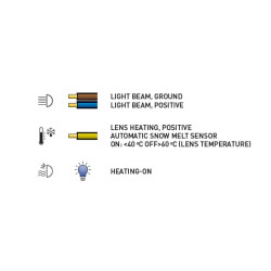 LED darbo žibintas, 70 W, 6000 lm, kvadratinis, 10/45 V, baltas, 120 x 110 x 72 mm, šildomas T° jutikliu, platus apšvietimas, 4 
