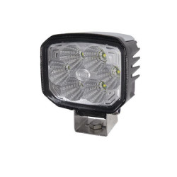 Darbo žibintas LED, 22 W, 1300 lm, stačiakampis, 12/24 V, skaidrus/baltas, 112 x 62 x 129 mm „Deutsch“ kištukas, 6 LED, Hella 1G