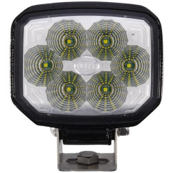 Darbo žibintas LED, 22 W, 1300 lm, stačiakampis, 12/24 V, skaidrus/baltas, 112 x 62 x 129 mm „Deutsch“ kištukas, 6 LED, Hella 1G