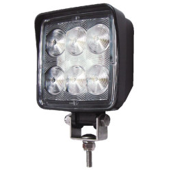 Darbo žibintas LED, 18W, 1440lm, kvadratinis, 9/33V, skaidrus, tvirtinamas varžtais, 134,3x54x104,9mm LA22810
