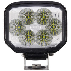 Darbo žibintas LED, 18W, 850lm, kvadratinis, 9/33V, skaidrus, 112x62x129mm „Deutsch“ kištukas, 6 LED, Hella 1GA996188021