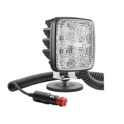 LED darbo žibintas su jungikliu, R23, 22W, 1600lm, kvadratinis, 12-24V, 145x105x50mm, platus apšvietimas, Wesem CRK2B5429002