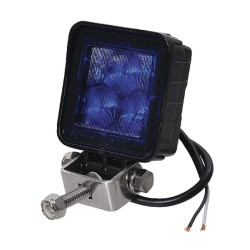 Darbo žibintas LED, 8W, 720lm, kvadratinis, 10/12/36V, mėlynas, 101,8x42,5x70mm, prožektorius, Kramp LA22817B