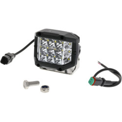 LED darbo žibintas, 22,5 W, 2850 lm, kvadratinis, 10/30 V, 89 x 73 x 97 mm, „Deutsch“ kištukas, Kramp LA10094DT