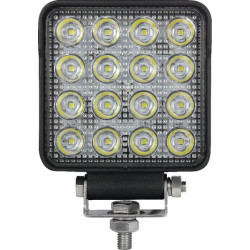 LED darbo žibintas, 25 W, 3040 lm, kvadratinis, 10/30 V, 108 x 48 x 108 mm, taškinis spindulys, 16 LED, Kramp LA10024