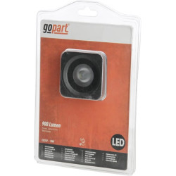 Darbo žibintas LED, 10W, 900lm, kvadratinis, 10/30V, 66x65mm, taškinis spindulys, 1 LED, gopart LA15020