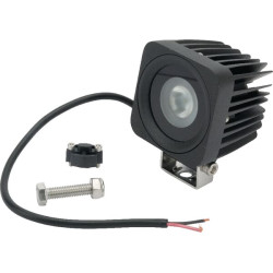 Darbo žibintas LED, 10W, 900lm, kvadratinis, 10/30V, 66x65mm, taškinis spindulys, 1 LED, gopart LA15020