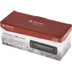 Netiesioginio apšvietimo LED darbo šviestuvas, 30 W, 2880 lm, stačiakampis, 12/24 V, baltas, 157 x 49,7 x 60 mm „Deutsch“ kištuk