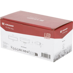 Netiesioginio apšvietimo LED darbo šviestuvas, 30 W, 2880 lm, stačiakampis, 12/24 V, baltas, 157 x 49,7 x 60 mm „Deutsch“ kištuk