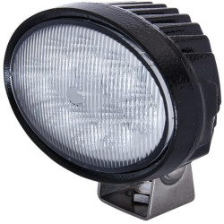 Darbo žibintas LED, 25 W, 1500 lm, ovalus, 12/24 V, baltas, 153 x 74 x 129 mm „Deutsch“ kištukas, 8 LED, Hella 1GA996661001