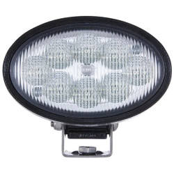 Darbo žibintas LED, 25 W, 1500 lm, ovalus, 12/24 V, baltas, 153 x 74 x 129 mm „Deutsch“ kištukas, 8 LED, Hella 1GA996661001