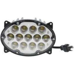 Darbo žibintas LED, 65W, 5200lm, ovalus, 10/30V, 161x110x90mm, platus prožektorius, 13 LED, H4, Kramp LA10559