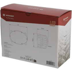 Darbo žibintas LED, 65W, 5200lm, ovalus, 10/30V, 161x110x90mm, platus prožektorius, 13 LED, H4, Kramp LA10559