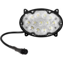 Darbo žibintas LED, 39W, 3500lm, ovalus, 10/30V, 138x93x69mm, platus prožektorius, 13 LED, Kramp LA10600