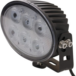 LED darbo žibintas, 60 W, 6000 lm, ovalus, 12–60 V, 154 x 105 x 70 mm, prožektorius, Kramp LA10525