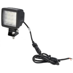 LED darbo žibintas, 76 W, 11970 lm, kvadratinis, 10/30 V, 95 x 77 x 131 mm, „Deutsch“ kištukas, prožektorius, pasukama galvutė L