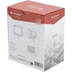 Darbo žibintas LED, 70W, 8400lm, kvadratinis, 12/24V, baltas/oranžinis, 97x77x75mm „Deutsch“ kištukas, prožektorius, 10 LED LA10