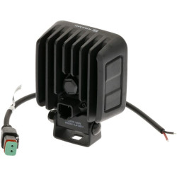 LED darbo žibintas, 60 W, 6600 lm, kvadratinis, 12/24 V, baltas, 92 x 109,5 x 51,1 mm „Deutsch“ kištukas, platus srautas, 12 LED